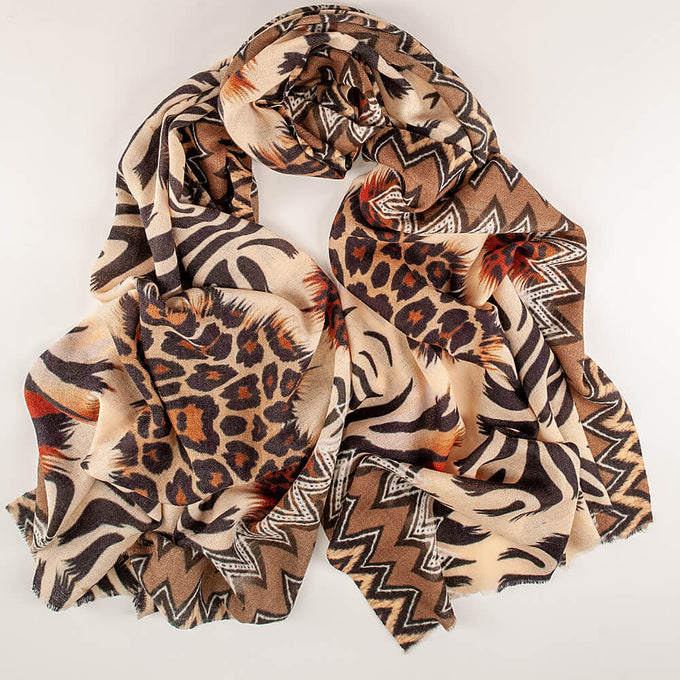 Wild Imagination Trilogy - Serengeti Cashmere and Silk Wrap