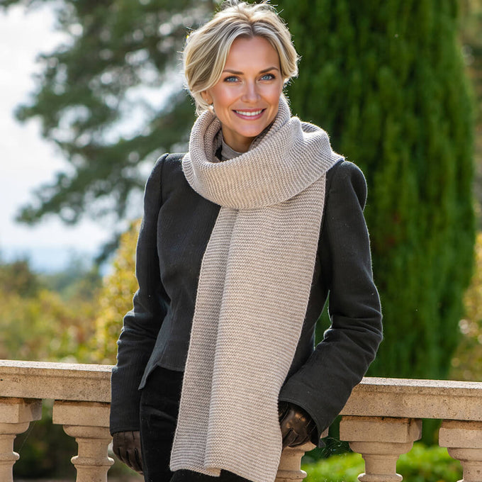 Superluxe Dove Grey Italian Cashmere Scarf