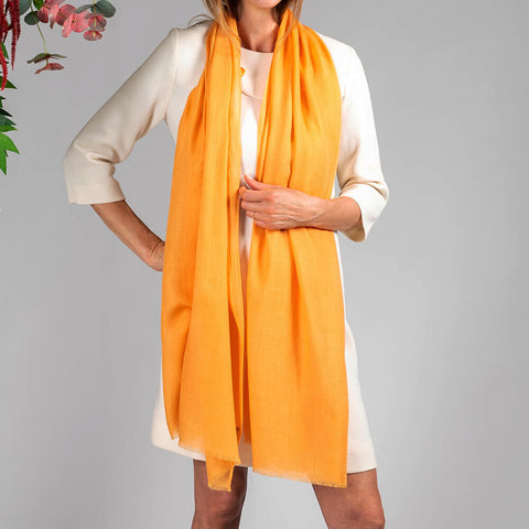 Golden Glow Cashmere and Silk Wrap