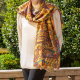 PRE ORDER: The Liberty ‘Florence Melody Trilogy - Yellow Cashmere and Silk Wrap