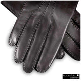 Men's Cashmere Lined Leather Gloves - 2