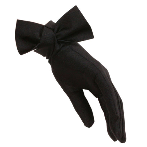 Black Bow Cocktail Gloves