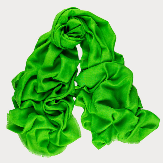 Garnet Green Cashmere and Silk Wrap