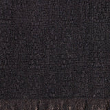 Super Luxe Ebony Black Basket Weave Cashmere Shawl