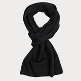 Black Double Faced Cashmere Neck Warmer