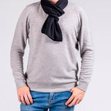 Black Double Faced Cashmere Neck Warmer
