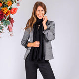 Classic Black Cashmere Shawl