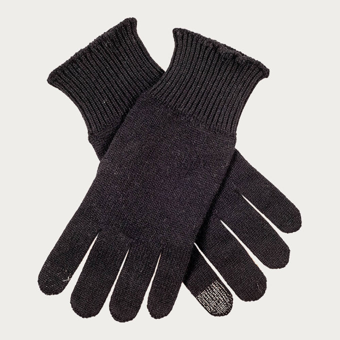 Men’s Black Touch Screen Cashmere Gloves