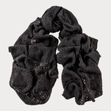 Black Lace Knit Cashmere Wrap