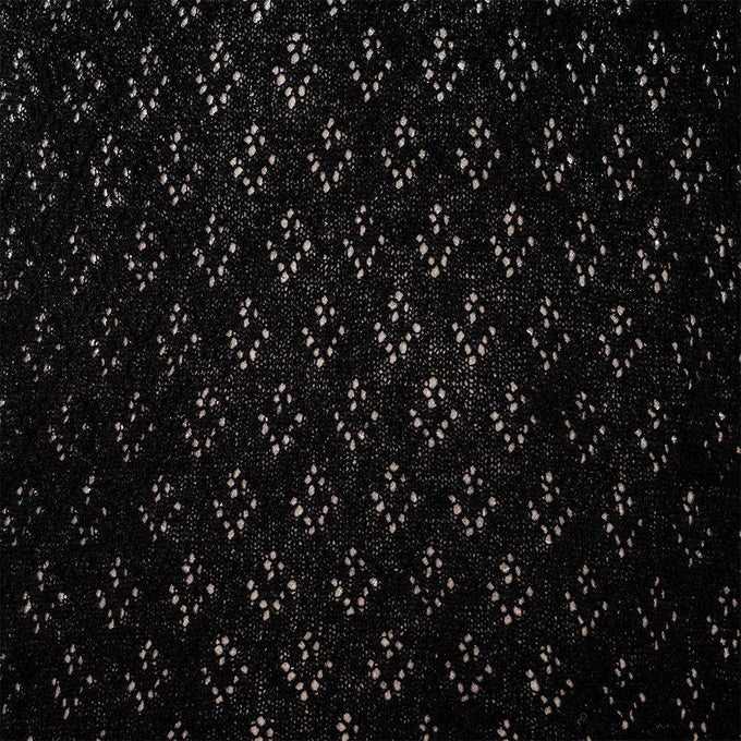 Black Lace Knit Cashmere Wrap