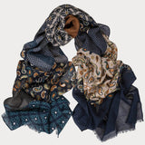 Fortuna Multi Design Italian Wool Scarf