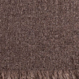 Super Luxe Cocoa Brown Basket Weave Cashmere Shawl