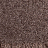 Super Luxe Cocoa Brown Basket Weave Cashmere Shawl