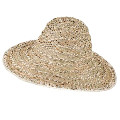 Natural and Ivory Straw Sun Hat