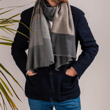 Wadham Stripe Silk and Wool Scarf