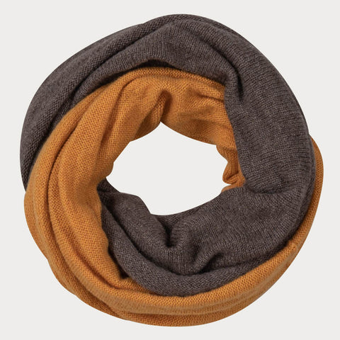 Pumpkin and Walnut Cashmere Snood