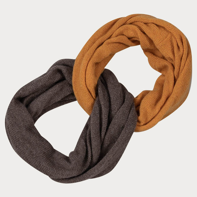 Pumpkin and Walnut Cashmere Snood