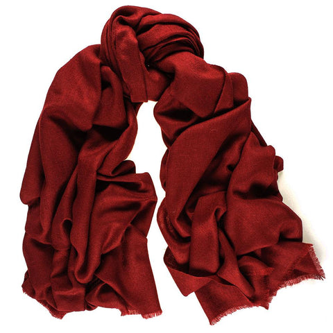 Burgundy Cashmere Ring Shawl