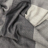Cavendish Grey on Grey Wool and Silk Scarf
