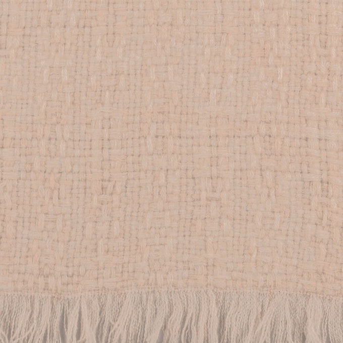Super Luxe Cornish Cream Basket Weave Cashmere Shawl