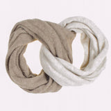 Light Brown and Beige Cashmere Snood