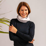 Latte and Chalk Cashmere Snood