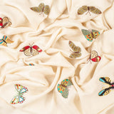 Hand Embroidered Butterflies Cashmere Shawl