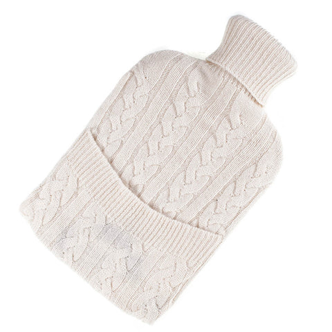 Cream Cashmere Hot Water Bottle Cover