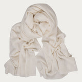 Oversize Vanilla Cream Cashmere Scarf