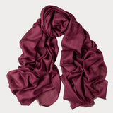 Damson Dream Cashmere and Silk Wrap