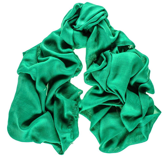 Emerald Green Cashmere and Silk Beach Wrap