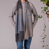 Hogarth Stripe Silk and Wool Scarf