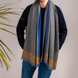 Multi Toned  Grey Cashmere Stole