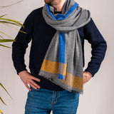 Multi Toned  Grey Cashmere Stole