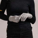 Ladies Grey Cashmere Gloves