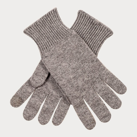 Men’s Grey Touch Screen Cashmere Gloves