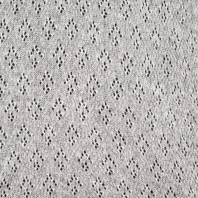 Dove Grey Lace Knit Cashmere Wrap