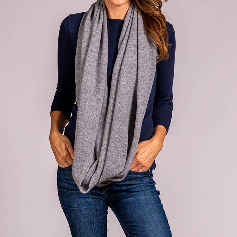 Grey snood scarf sales womens