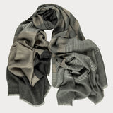 Hogarth Stripe Silk and Wool Scarf