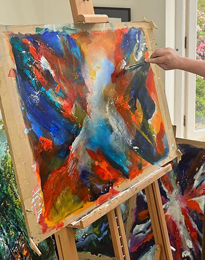 Sunblaze Painting by Kirsty Erskine-Hill