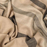 Hanover Natural Toned Wool and Silk Scarf