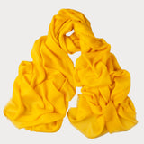 Honey Yellow Cashmere and Silk Wrap