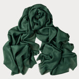 Jungle Green Cashmere and Silk Wrap