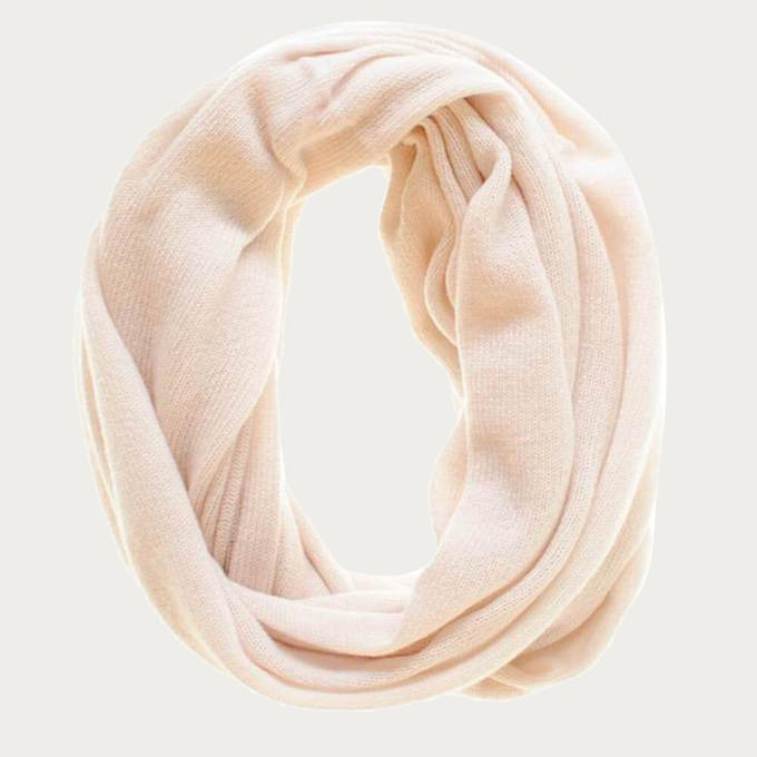 Cream Double Size Cashmere Snood