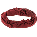 Burgundy Double Size Knitted Cashmere Snood