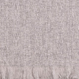 Super Luxe Dove Grey Basket Weave Cashmere Shawl