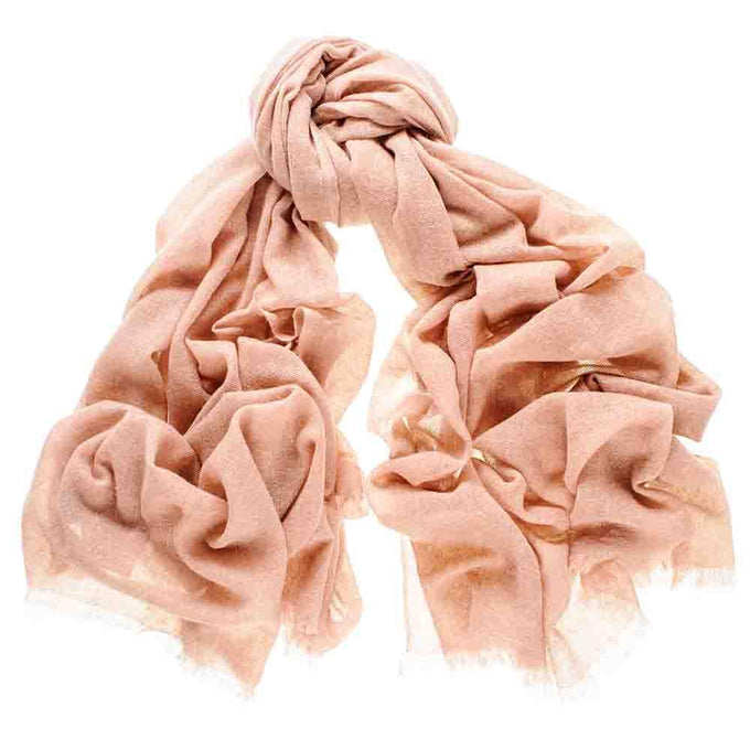Blush Gossamer Cashmere Shawl