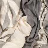 Mansfield Stripe Silk and Wool Scarf