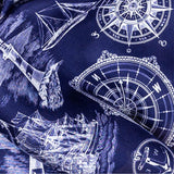 Marine Navy Silk Twill Scarf
