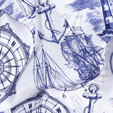 Maritime White Silk Twill Neckerchief  Scarf